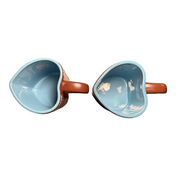 Christkindlmarket German Ich Liebe Milwaukee Winter Heart Shaped Mug set of 2! - Picture 8 of 9